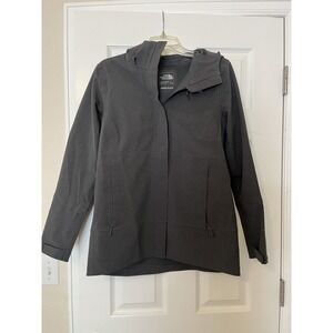 The North Face Apex Flex Jacket Coat Womens Medium Lightweight Grey Waterproof